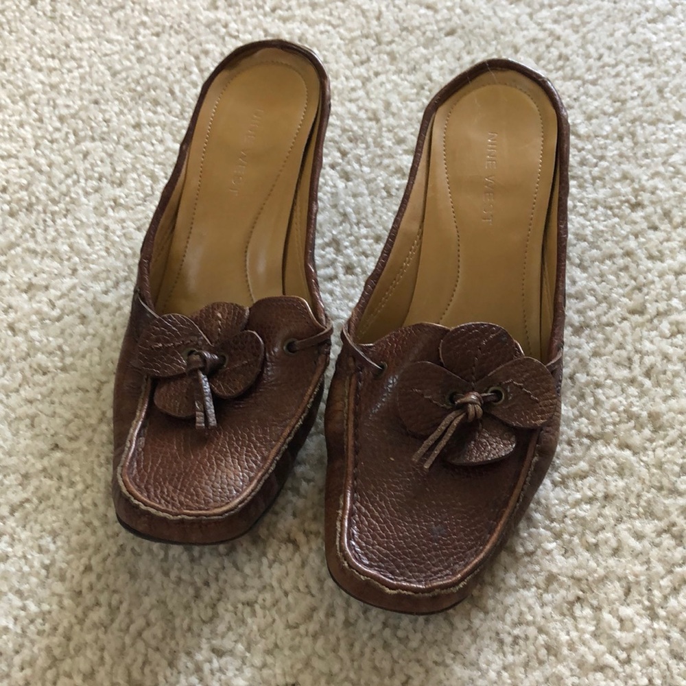 Women’s open back heel - brown 7M